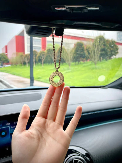 Round Arabic Engraved Pendant Necklace 😍